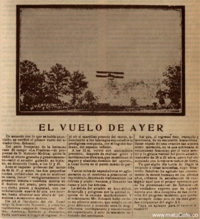El vuelo de ayer 26 enero1913